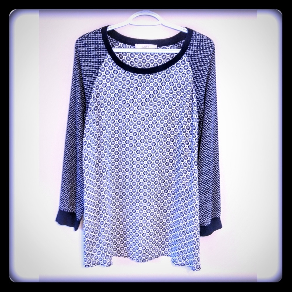 🤰Ann Taylor LOFT Maternity Blouse Sz M